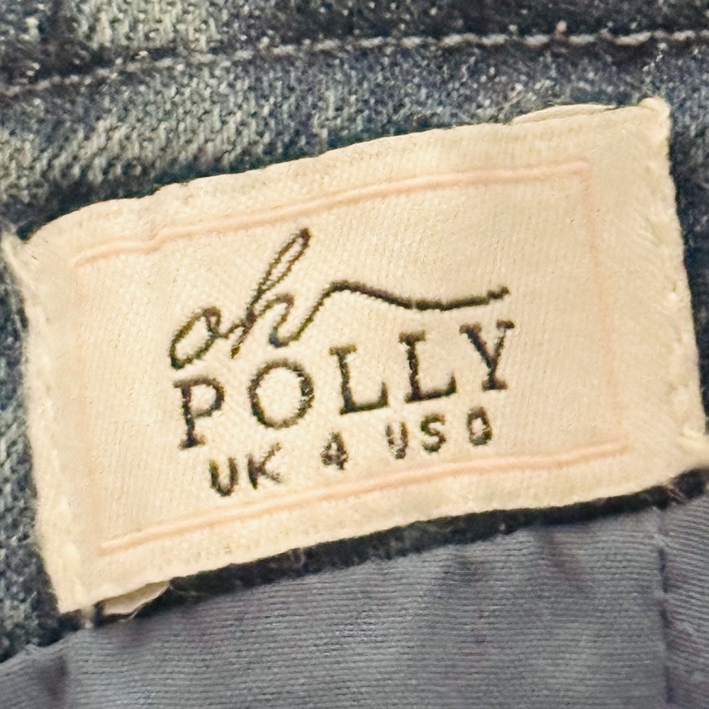 Oh Polly Light Blue Denim Halter Romper - Picture 6 of 6